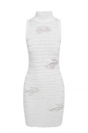 Raw-trimmed sleeveless dress, zdjęcie 1 Raw-trimmed sleeveless dress od Balmain